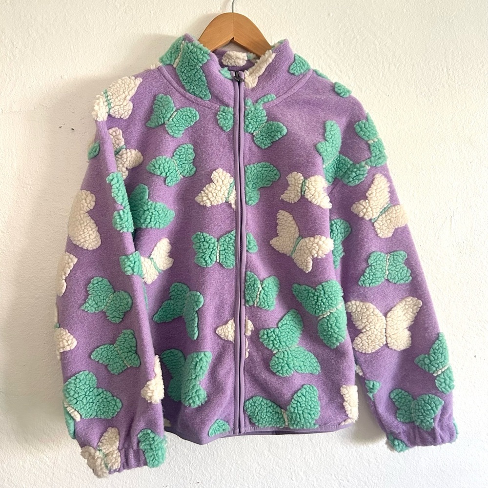 Lucky Brand Butterfly Fleece Jacket
